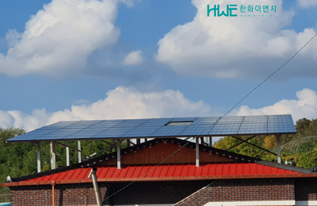 충북설치사례 건물위 20KW